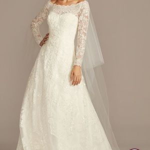 Size 14 Oleg Cassini Wedding Dress